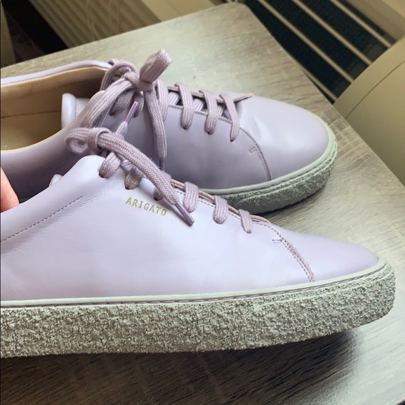 SOLD X Axel Arigato Lilac Leather Sneakers - Picture 3 of 5